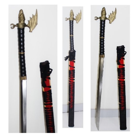Vintage Dragon Samurai 40" Sword w Sheath